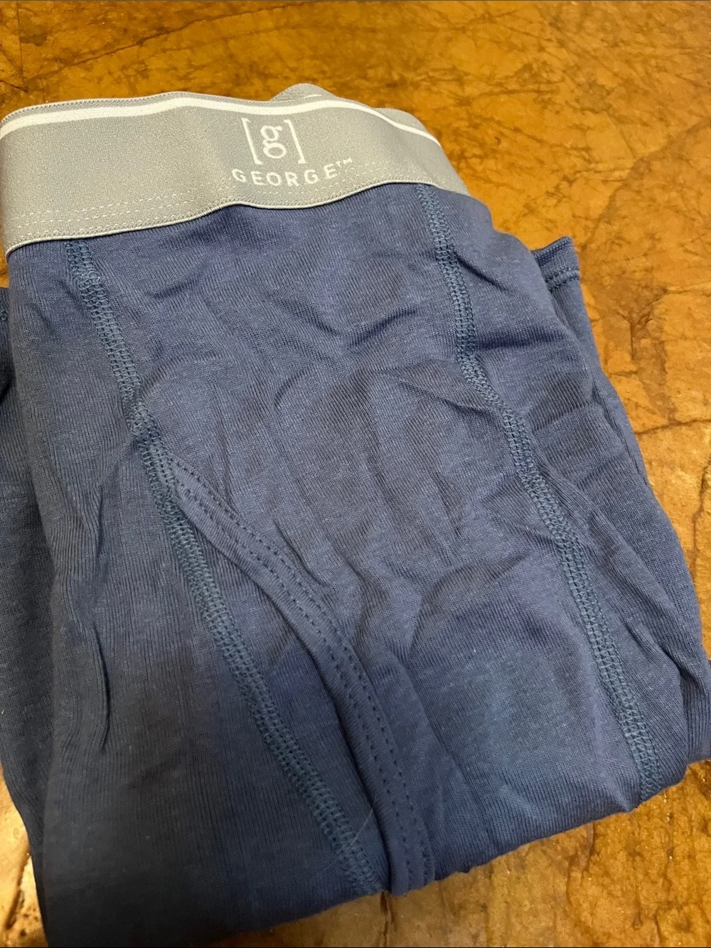 NEW George Men's Boxer Briefs – Black & Blue (2-Pack) Sz 3XL